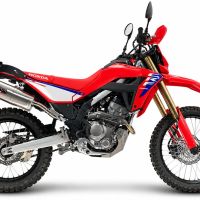 GPR exhaust compatible with Honda Crf 300L / Rally 2021-2024, Dune Triovale Titanio, Homologated slip-on exhaust including removable db killer, link pipe and catalyst 