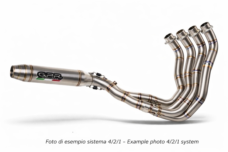 GPR exhaust compatible with Honda CBR1000RR 2014-2016, Deeptone Inox, Full system exhaust, including removable db killer 