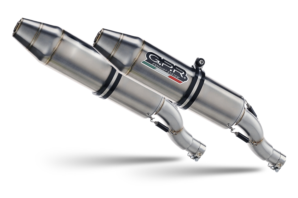 Exhaust compatible with Kawasaki KFX700 2004-2011, Deeptone Atv, Full system exhaust including dual silencers and removable db killers 