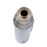Exhaust compatible with Honda CB600F Hornet 2003-2006, Deeptone Inox, Slip-on exhaust including removable db killer and link pipe, not EPA-compliant 