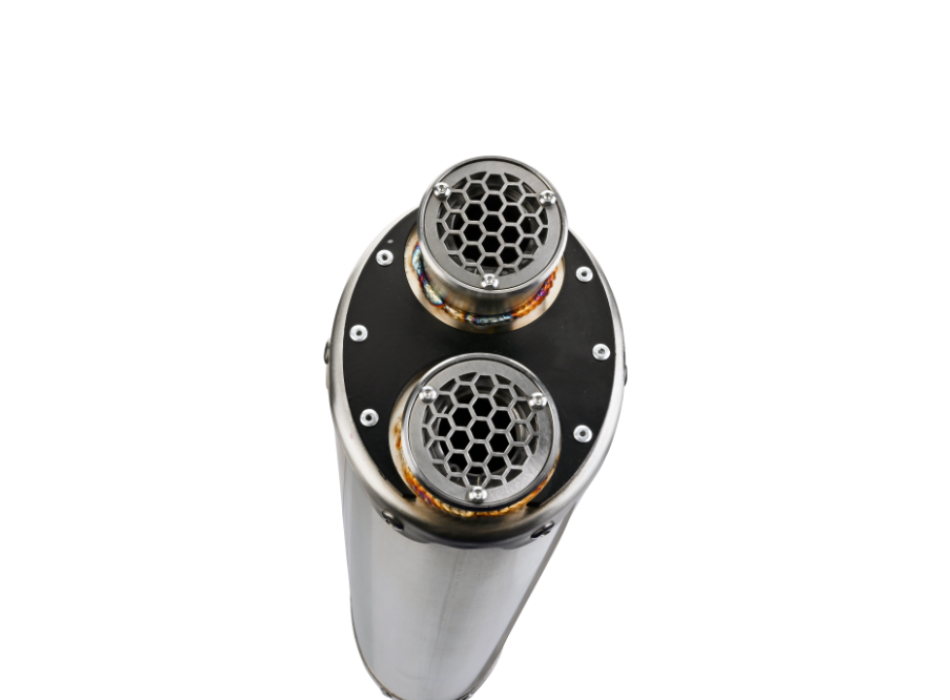 Bmw F 800 Gs 2024-2025, Dual Inox, Slip-on exhaust including removable ...