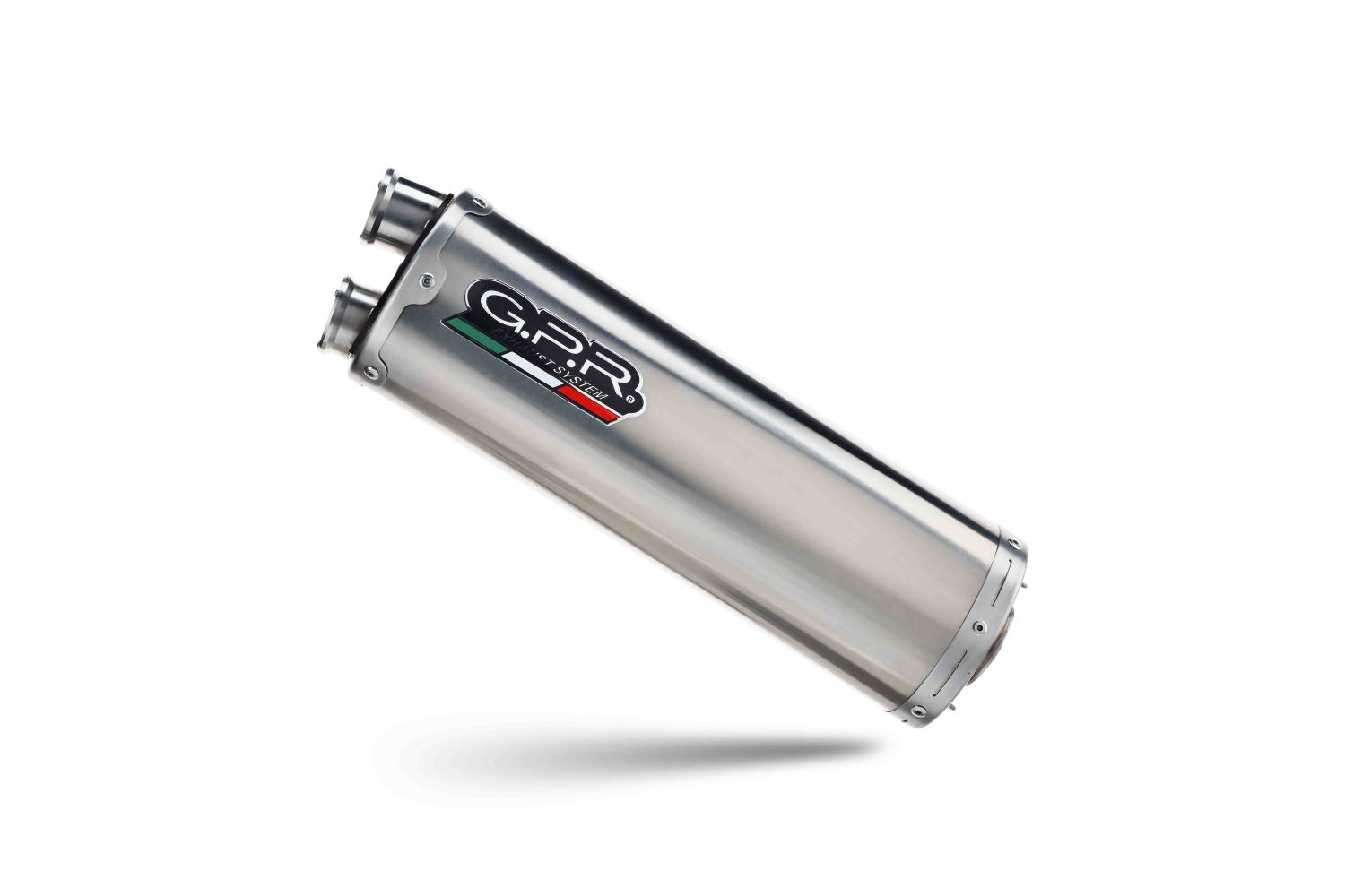 Exhaust compatible with Aprilia Tuareg 660 2021-2024, Dual Inox, Slip-on exhaust including removable db killer and link pipe, EPA-compliant 