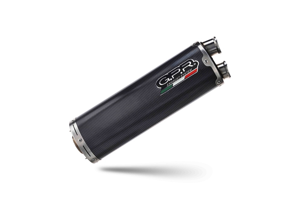 GPR exhaust compatible with  Voge 650DSX 2021-2024, Dual Poppy, Slip-on exhaust including removable db killer, link pipe and catalyst,  EPA-compliant 