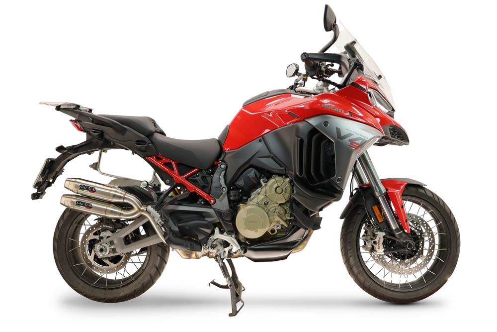 GPR exhaust compatible with Ducati Multistrada V4 - V4S 2025-2026, Deeptone Duplex, Dual slip-on including removable db killers and link pipes, not EPA-compliant 