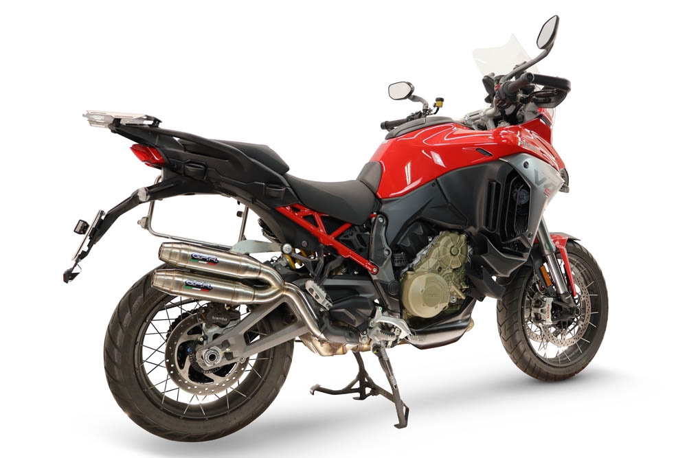 GPR exhaust compatible with Ducati Multistrada V4 - V4S 2025-2026, Deeptone Duplex, Dual slip-on including removable db killers and link pipes, not EPA-compliant 