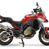 GPR exhaust compatible with Ducati Multistrada V4 - V4S 2025-2026, Furore-X Titanio, Slip-on exhaust including removable db killer and link pipe, not EPA-compliant 