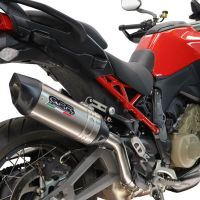 GPR exhaust compatible with Ducati Multistrada V4 - V4S 2025-2026, Furore-X Titanio, Slip-on exhaust including removable db killer and link pipe, not EPA-compliant 