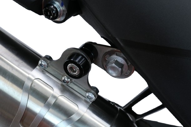 GPR exhaust compatible with  Zontes 703 F 2025-2026, Furore-X Titanio, Slip-on exhaust including removable db killer and link pipe, not EPA-compliant 