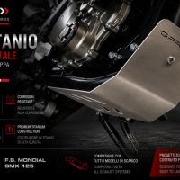 GPR TECH compatible with  F.B. Mondial Smx 125 Enduro 2021/2023 e5 Supermoto 2021/2023 e5 GPR TECH Titanium Skid plate 
