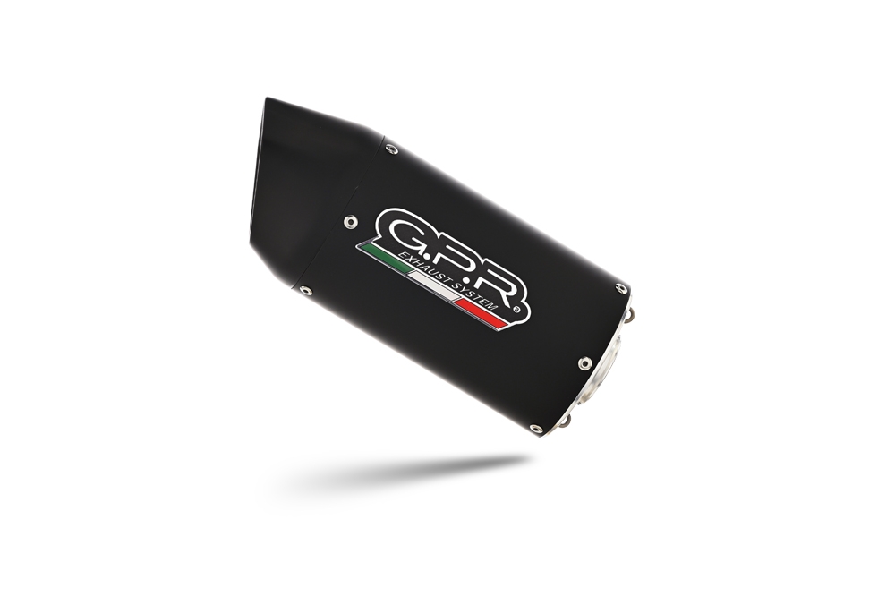 Exhaust compatible with Ktm 390 DUKE 2021-2024, Furore Evo4 Nero, Slip-on exhaust including removable db killer and link pipe, EPA-compliant 