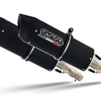 Exhaust compatible with Kawasaki Z1000 2003-2006, Furore Nero, Dual slip-on including removable db killers and link pipes, not EPA-compliant 