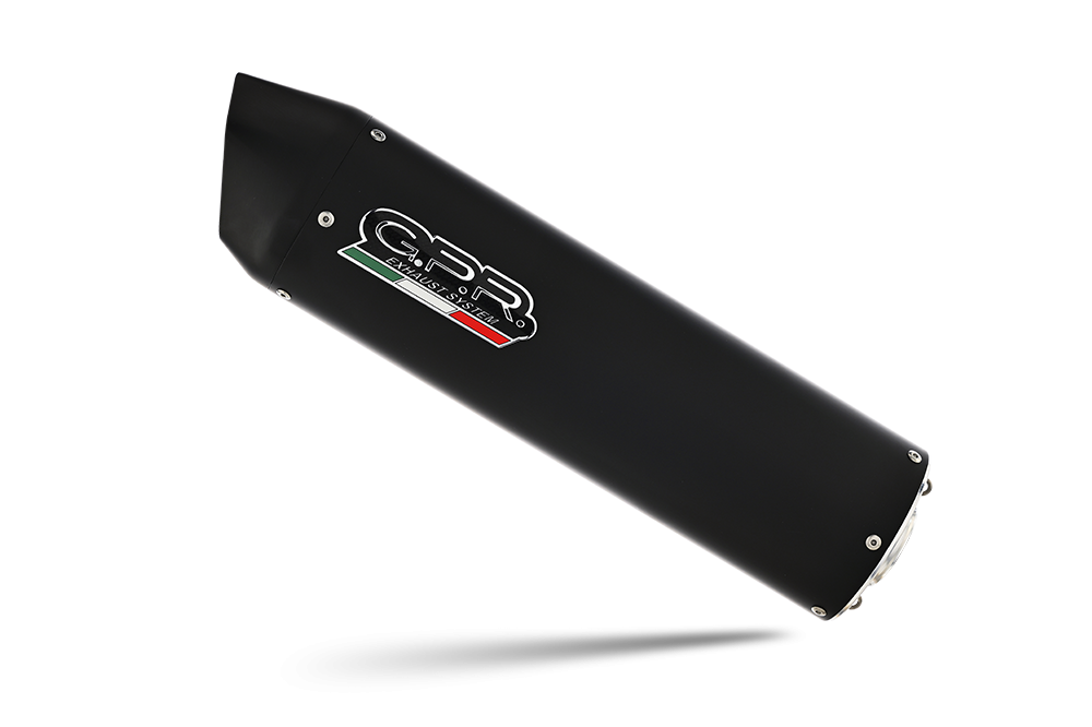 Aprilia Rx 125 2021-2024, Furore Evo4 Nero, Slip-on exhaust including link pipe and removable db killer 