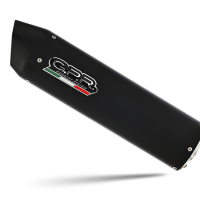 Aprilia Rx 125 2021-2024, Furore Evo4 Nero, Slip-on exhaust including link pipe and removable db killer 