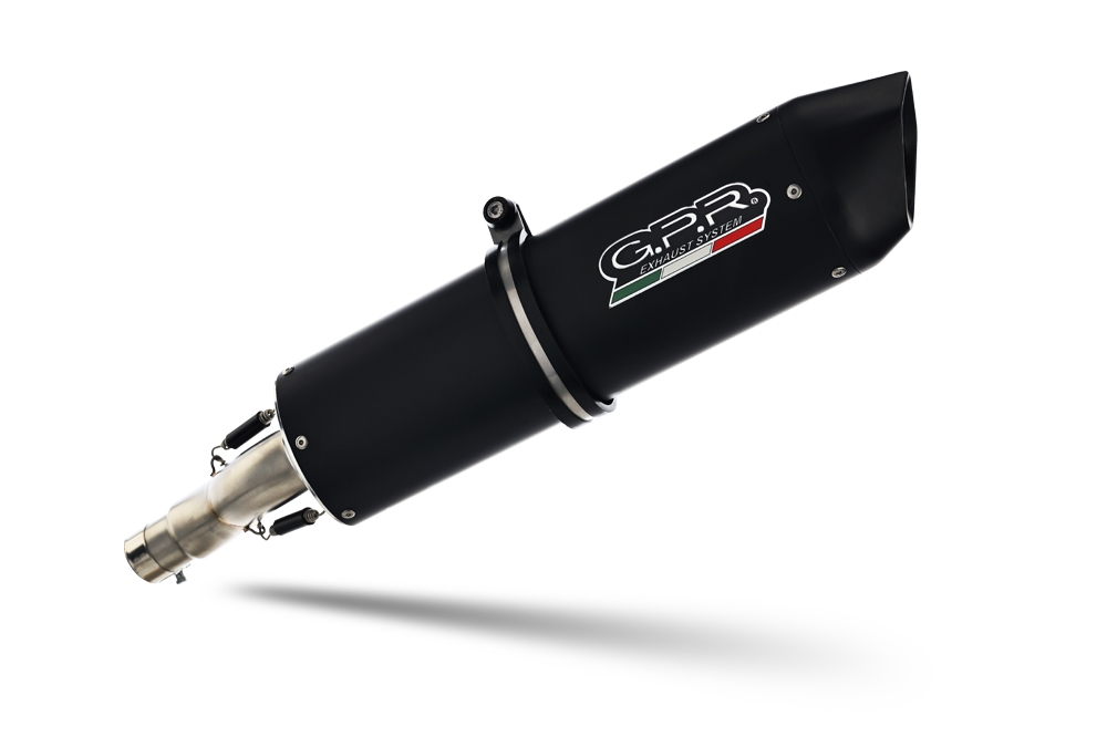 Exhaust compatible with Bmw R1100R 1994-2002, Furore Nero, Slip-on exhaust including removable db killer and link pipe, EPA-compliant 