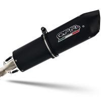 Exhaust compatible with Husqvarna TE 410 1999-2004, Furore Nero, Slip-on exhaust including removable db killer and link pipe, EPA-compliant 