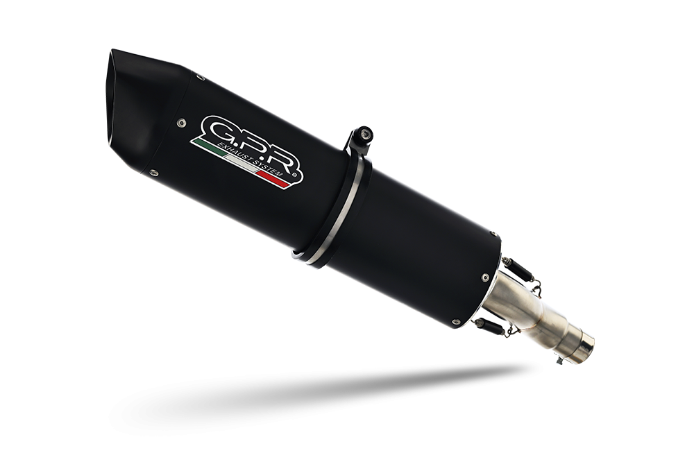 Aprilia Rx 125 2021-2024, Furore Evo4 Nero, Slip-on exhaust including link pipe and removable db killer 