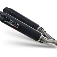 Exhaust compatible with Kawasaki KFX700 2004-2011, Furore Nero, Full system exhaust including dual silencers and removable db killers 
