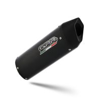 Exhaust compatible with Moto Guzzi V85TT 2021-2024, Furore Nero, Slip-on exhaust including link pipe 