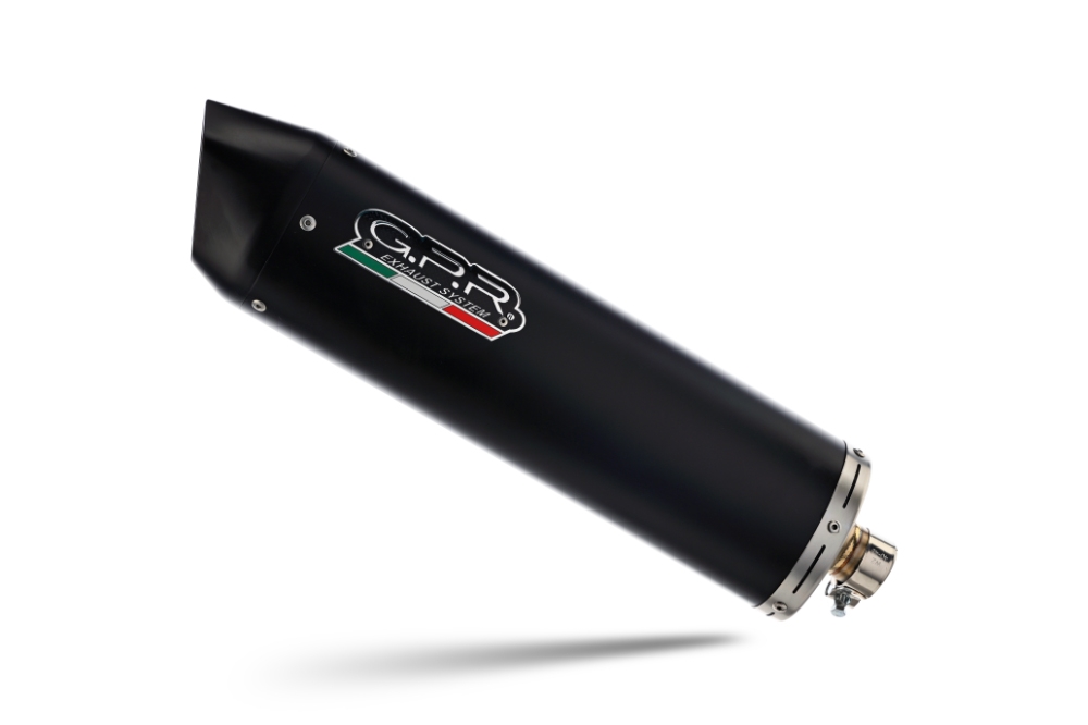 Exhaust compatible with Kymco Agility 200 - I.E. R16 - Plus 2015-2017, Furore Nero, Full system exhaust, including removable db killer 