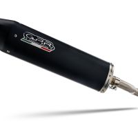 Exhaust compatible with Kymco Agility 200 - I.E. R16 - Plus 2015-2017, Furore Nero, Full system exhaust, including removable db killer 