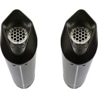 Exhaust compatible with Bmw K1600GTL 2017-2021, Furore Evo4 Poppy, Dual slip-on including removable db killers and link pipes, EPA-compliant 