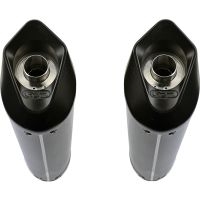 Exhaust compatible with Bmw R1200S 2006-2008, Furore Poppy, Dual slip-on including removable db killers and link pipes, EPA-compliant 