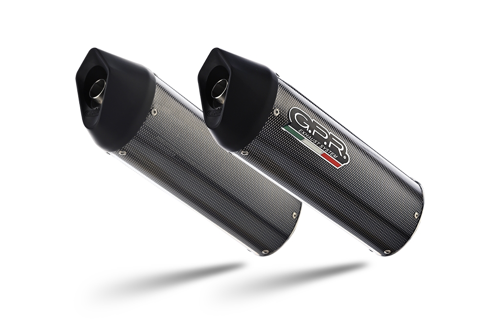 Exhaust compatible with Bmw R1200S 2006-2008, Furore Poppy, Dual slip-on including removable db killers and link pipes, EPA-compliant 