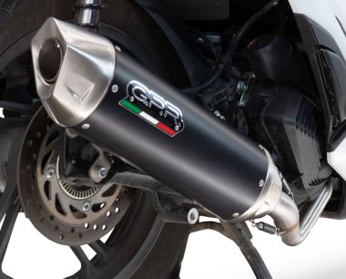 Exhaust compatible with Zontes D 350 2023-2025, Furore-X Scooter, Full system exhaust, including removable db killer 