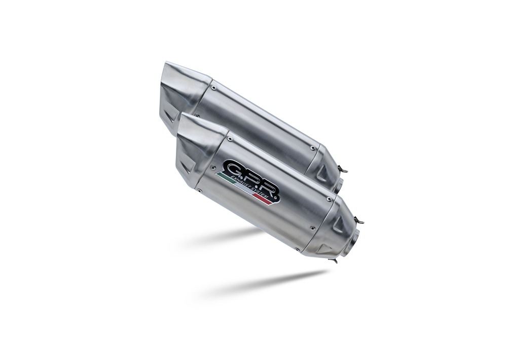GPR exhaust compatible with  Ducati Multistrada 620 2005-2007, Furore-X Inox, Dual slip-on including removable db killers and link pipes, EPA-compliant 
