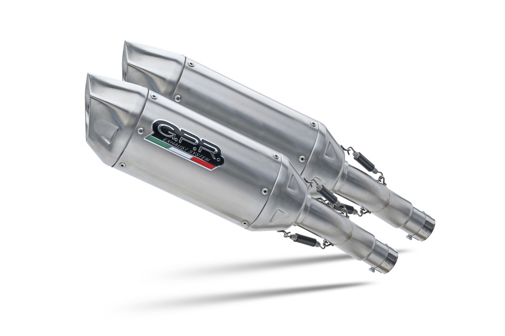 GPR exhaust compatible with  Ducati Multistrada 620 2005-2007, Furore-X Inox, Dual slip-on including removable db killers and link pipes, EPA-compliant 