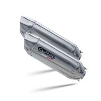 GPR exhaust compatible with  Cagiva X-Raptor 1000 2002-2002, Furore-X Inox, Dual slip-on including removable db killers and link pipes, EPA-compliant 
