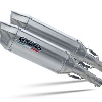 GPR exhaust compatible with  Cagiva Raptor 1000 2000-2003, Furore-X Inox, Dual slip-on including removable db killers and link pipes, EPA-compliant 