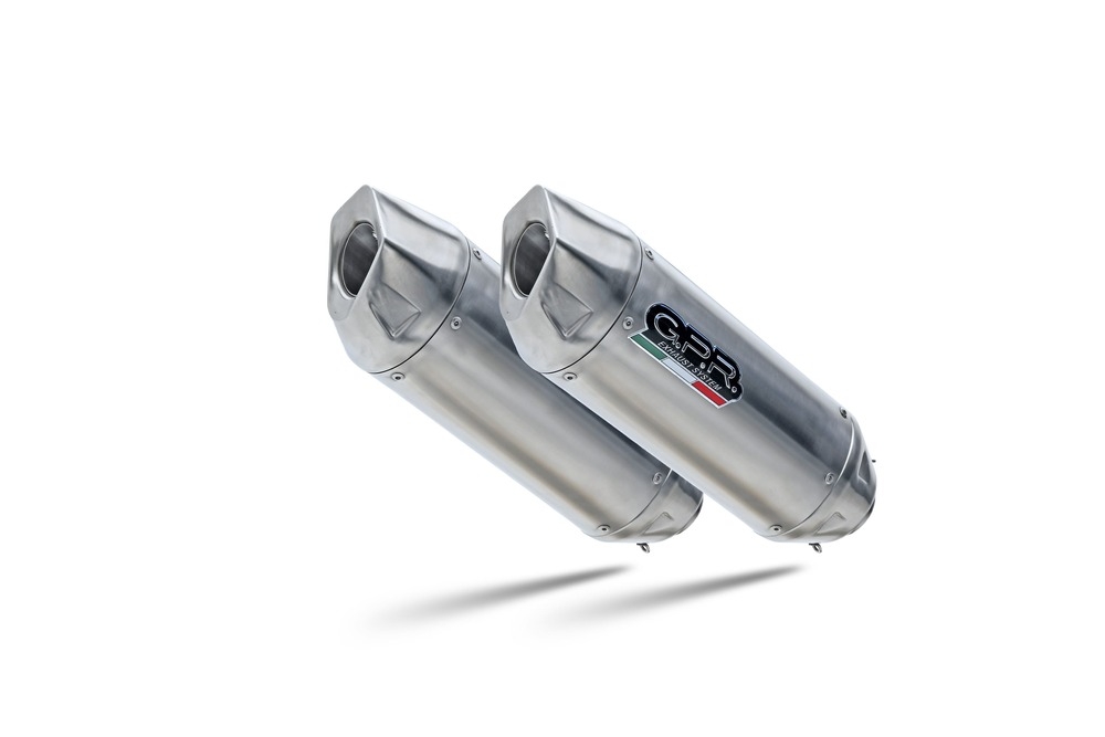 GPR exhaust compatible with  Cagiva X-Raptor 1000 2002-2002, Furore-X Inox, Dual slip-on including removable db killers and link pipes, EPA-compliant 