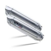 GPR exhaust compatible with  Cagiva V-Raptor 1000 2000-2002, Furore-X Inox, Dual slip-on including removable db killers and link pipes, EPA-compliant 