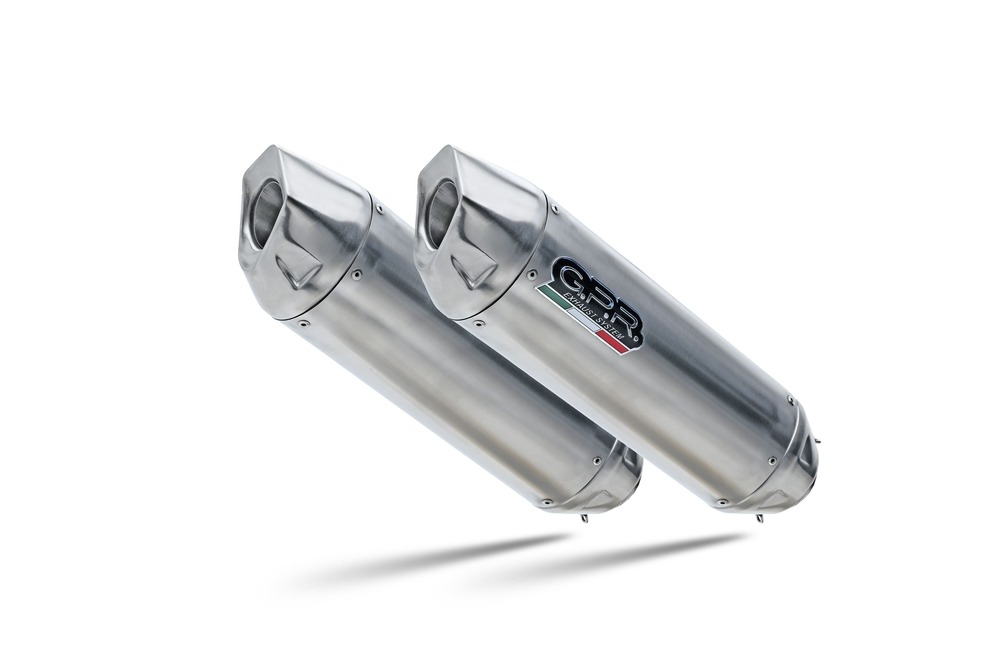 GPR exhaust compatible with  Cagiva V-Raptor 1000 2000-2002, Furore-X Inox, Dual slip-on including removable db killers and link pipes, EPA-compliant 
