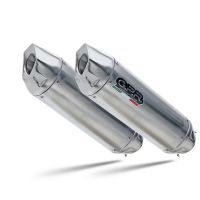 GPR exhaust compatible with  Cagiva V-Raptor 1000 2000-2002, Furore-X Inox, Dual slip-on including removable db killers and link pipes, EPA-compliant 
