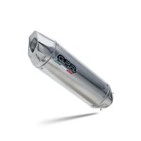 GPR exhaust compatible with  Benelli Trk 702 X 2023-2024, Furore-X Inox, Slip-on exhaust including removable db killer and link pipe, EPA-compliant 