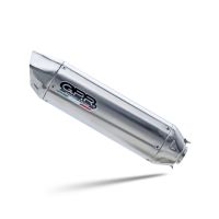 GPR exhaust compatible with  Benelli Trk 702 X 2023-2024, Furore-X Inox, Slip-on exhaust including removable db killer and link pipe, EPA-compliant 