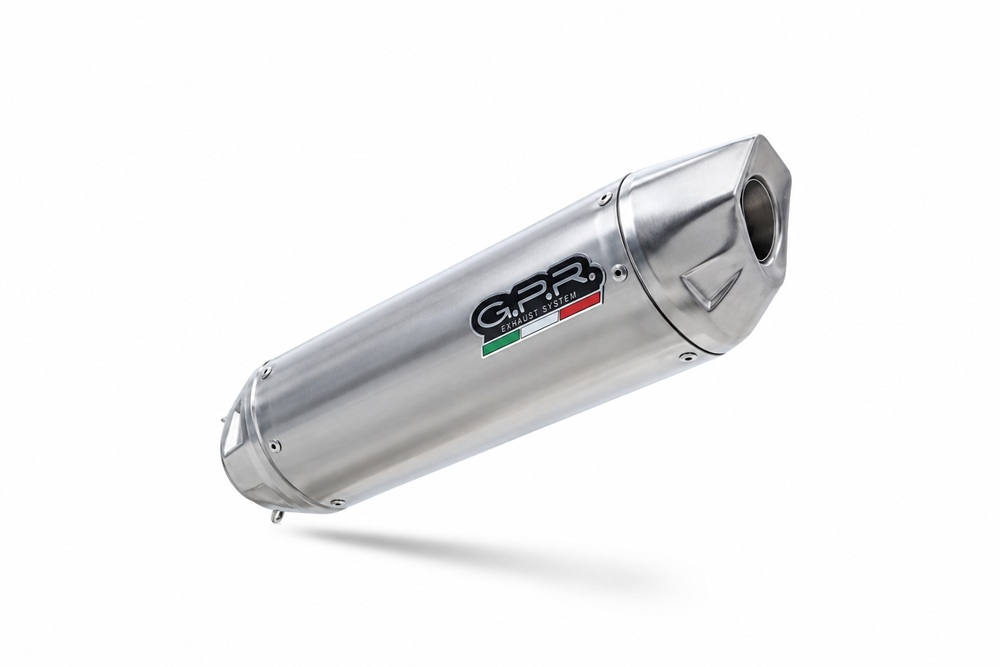 GPR exhaust compatible with Swm Motorcycles SM 125 R 2021-2024, Furore-X Inox, Slip-on exhaust including removable db killer and link pipe, EPA-compliant 