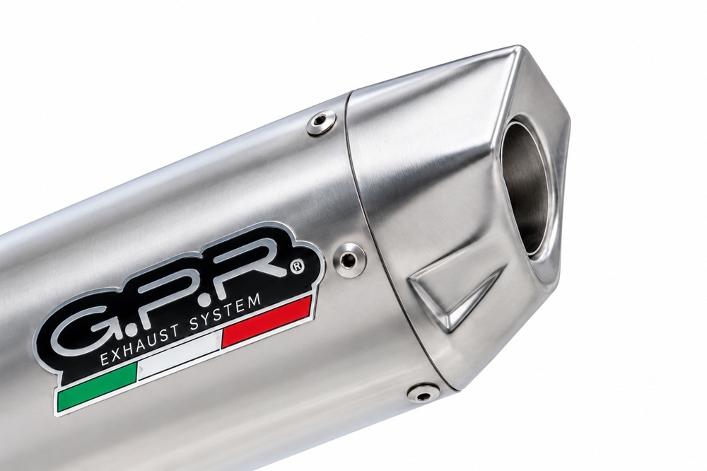 GPR exhaust compatible with Swm Motorcycles SM 125 R 2021-2024, Furore-X Inox, Slip-on exhaust including removable db killer and link pipe, EPA-compliant 