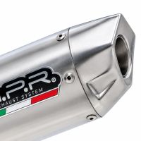 GPR exhaust compatible with Swm Motorcycles SM 125 R 2021-2024, Furore-X Inox, Slip-on exhaust including removable db killer and link pipe, EPA-compliant 