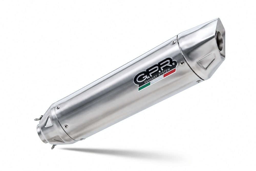 GPR exhaust compatible with Swm Motorcycles SM 125 R 2021-2024, Furore-X Inox, Slip-on exhaust including removable db killer and link pipe, EPA-compliant 