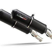 Exhaust compatible with Yamaha Bt Bulldog 1100 2002-2007, Ghisa , Dual slip-on including removable db killers and link pipes, not EPA-compliant 