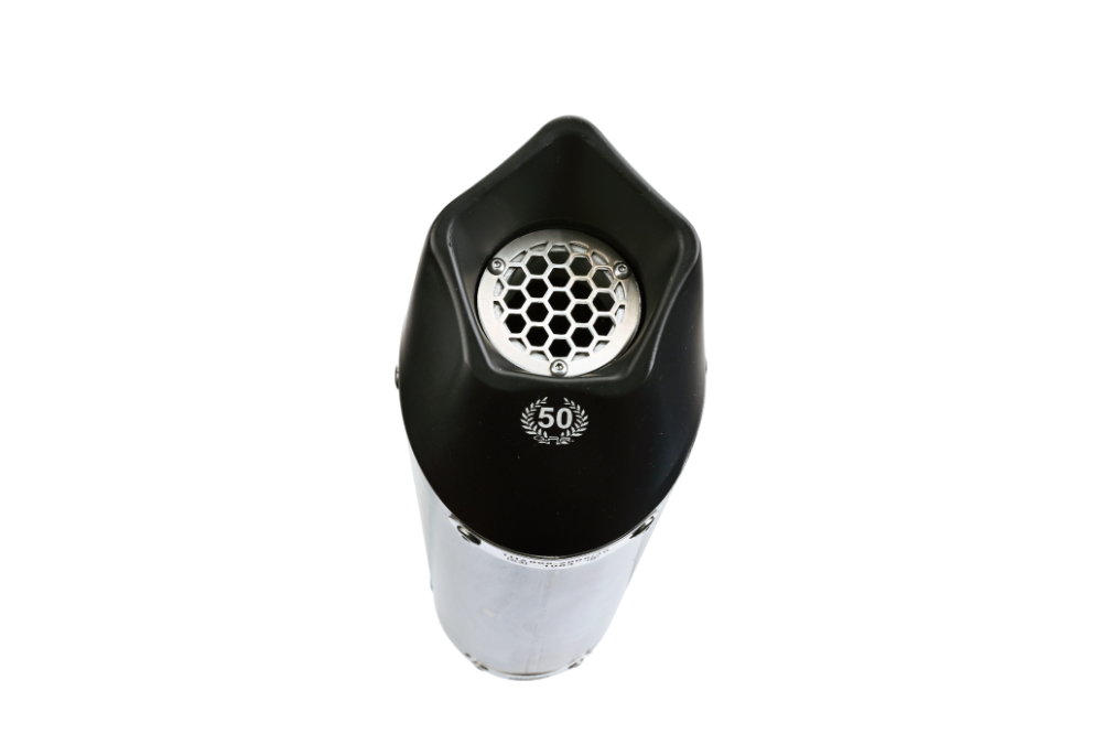 Exhaust compatible with Triumph Tiger 900 GT / Pro / Rally Pro 2024-2025, GP Evo4 Titanium, Slip-on exhaust including removable db killer and link pipe 