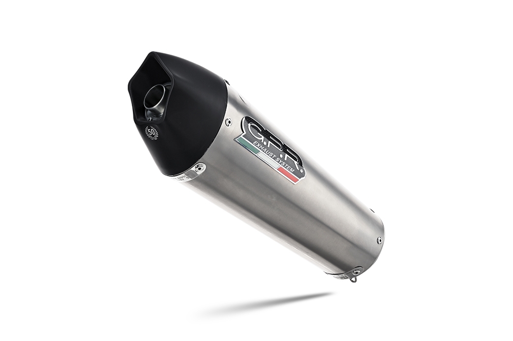 Exhaust compatible with Honda CBR125R 2004-2010, Gpe Ann. titanium, Bolt-on silencer including removable db killer 