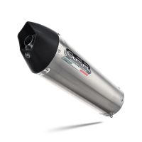 Exhaust compatible with Honda CBR125R 2004-2010, Gpe Ann. titanium, Bolt-on silencer including removable db killer 