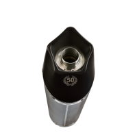Husqvarna TE 410 E - SM 410 2007-2009, Gpe Ann. Poppy, Mid-Full system exhaust including removable db killer 