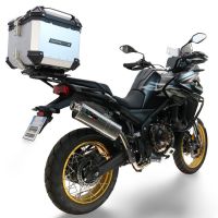 Top case GPR TECH compatible with  Voge 625DSX 2024/2026 e5 GPR TECH Top case in aluminum, silver color with specific plate included Capacity 35 LT.