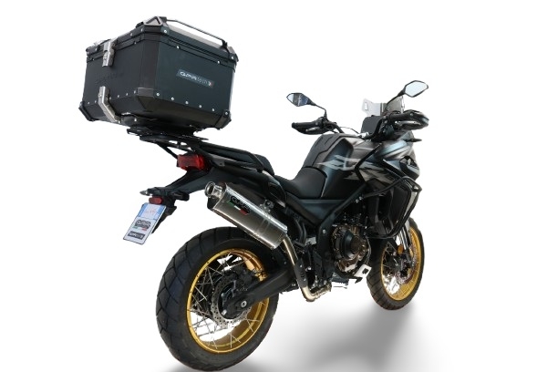 Top case GPR TECH compatible with  Voge 625DSX 2024/2026 e5 GPR TECH Top case in aluminum, black color with specific plate included Capacity 45 LT.