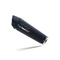 GPR exhaust compatible with  Ducati Hyperstrada 821 2013-2016, New Grand Prix Evo Black Titanium, Slip-on exhaust including removable db killer and link pipe, not EPA-compliant 